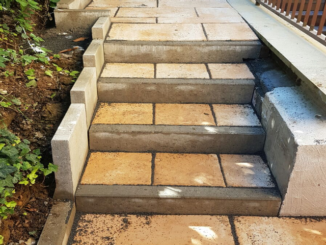 Ergebnis der Steintreppen