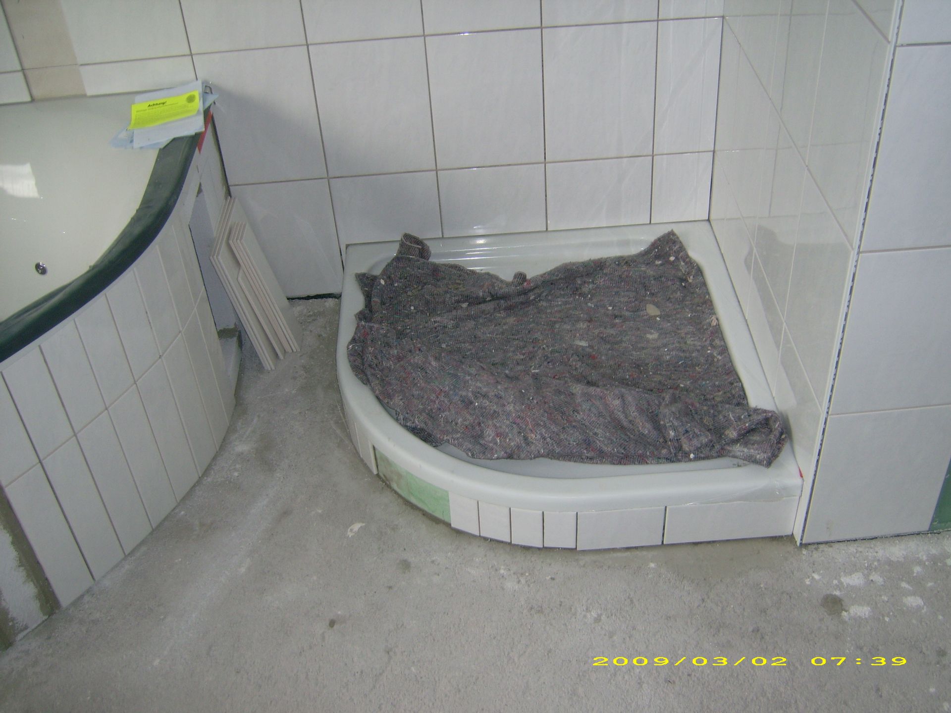 Auch die Dusche wurde saniert.