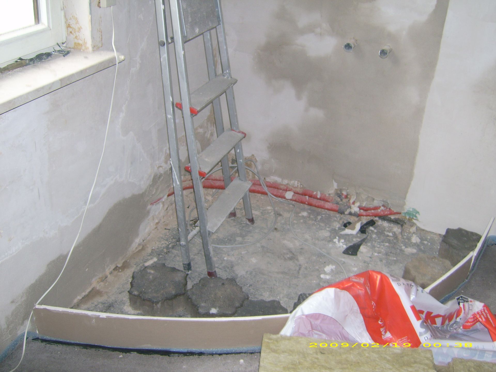 Abriss und Neuaufbau eines Bads