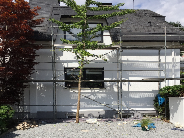 Eine schöne weiße Fassade